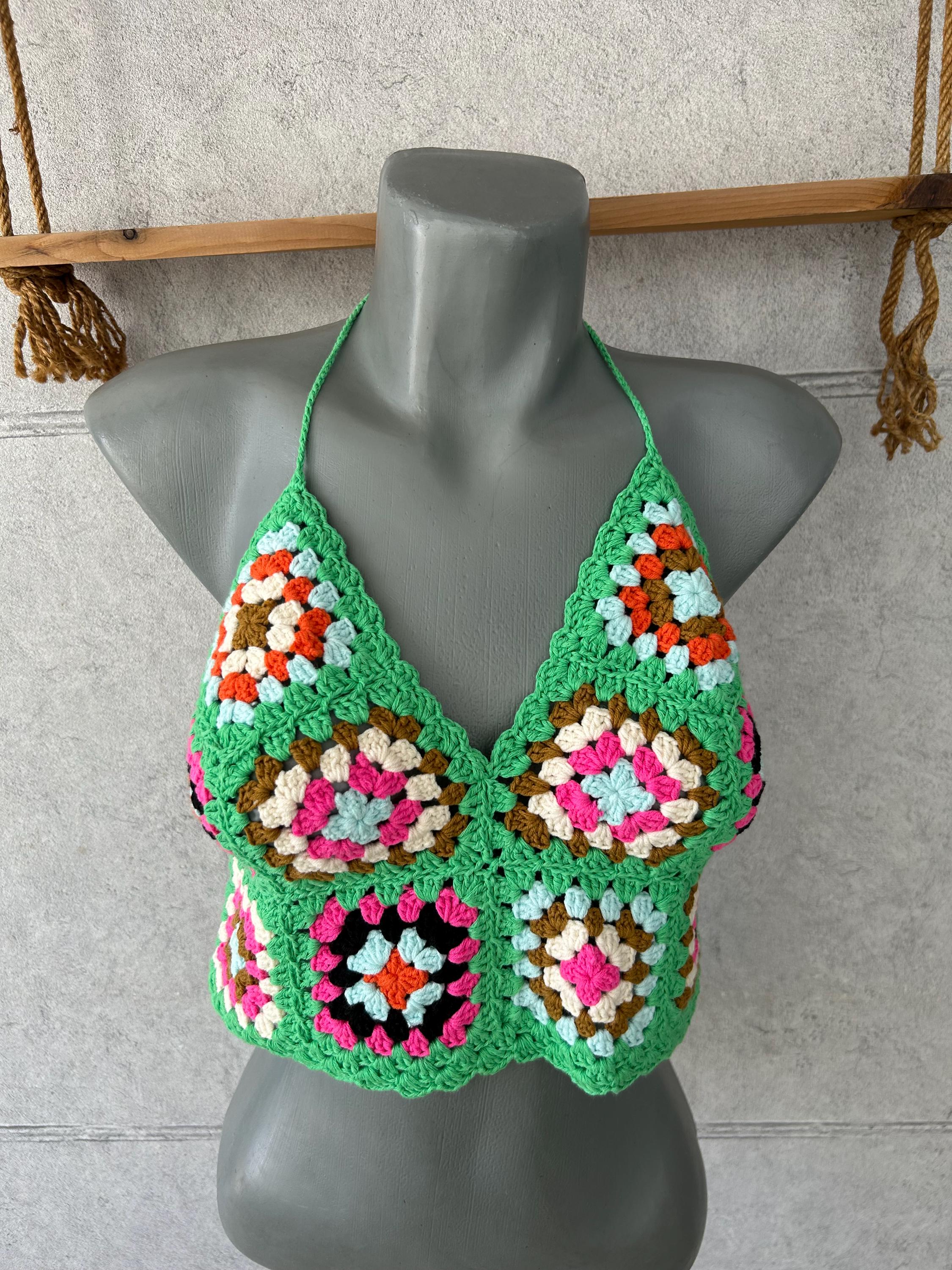 Triangle bralette and matching skirt