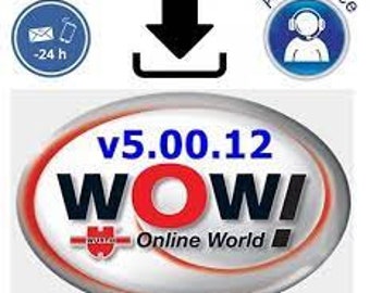 WOW 5.00.12 Base de données VOITURE et logiciel de diagnostic