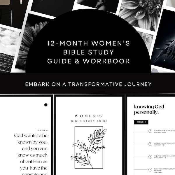 Women's Bible Study - 12-month Guide & Workbook