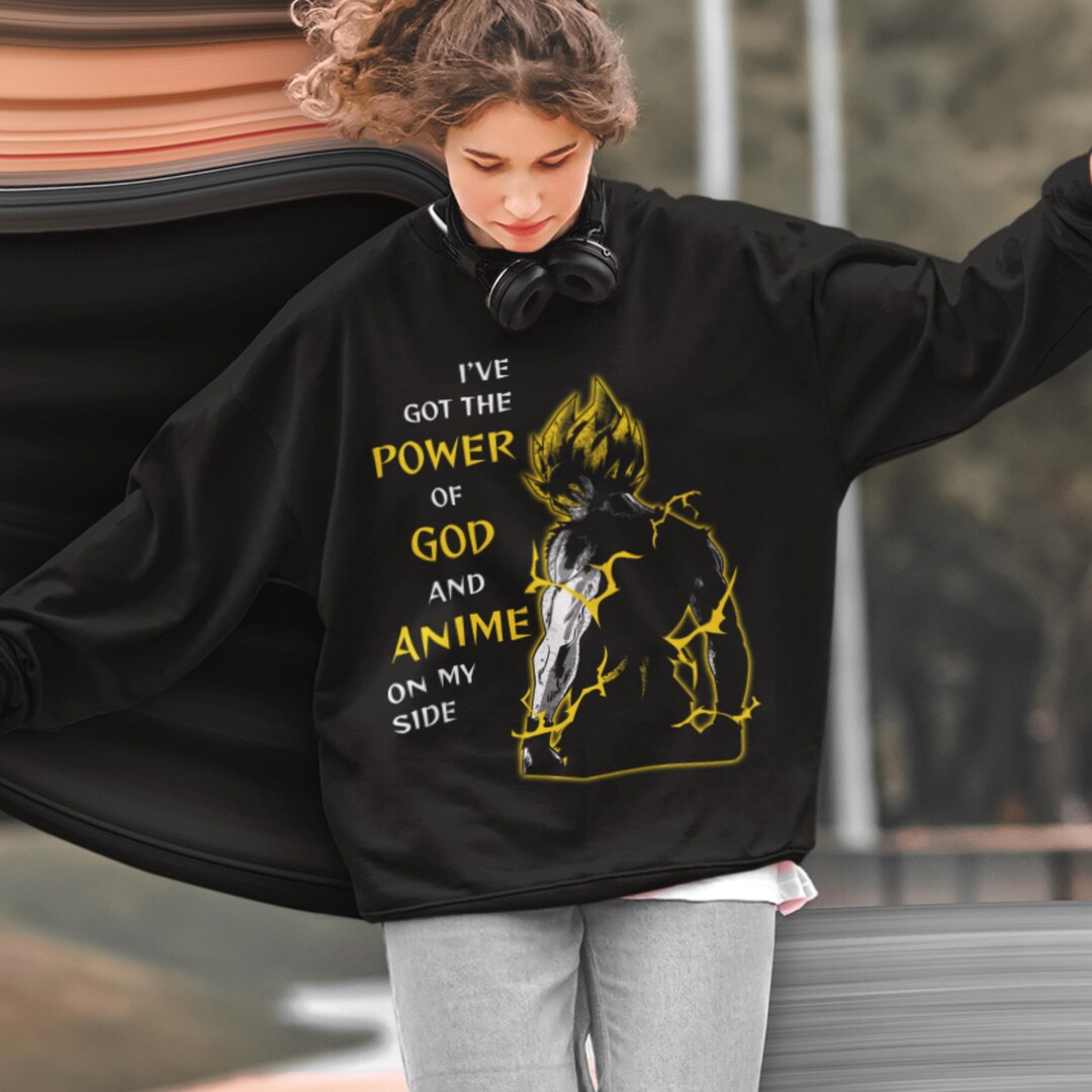 Ive Got the Power of God and Anime Sweatshirt No Face Totorto Studio
