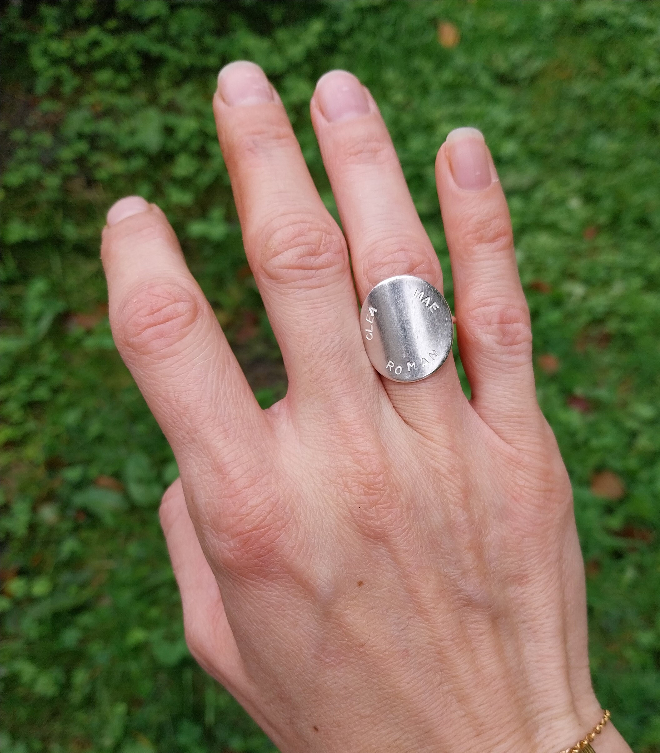 Bague avec prenom Etsy France