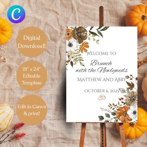 Farewell Brunch Sign, Brunch Welcome Sign, Day After Wedding Brunch, The Morning After Brunch Sign, Brunch With the Newlyweds Sign
