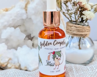 Golden Complexion Face Oil | Prickly Pear | Aguaje | Frankincense | Desert Skincare | Gua Sha (1oz)