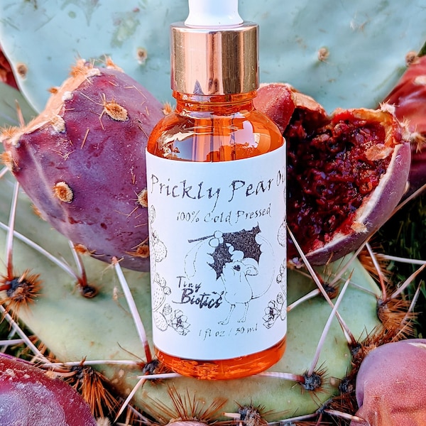 100% Cold-Pressed Prickly Pear Oil | Desert Skincare | Gua Sha Oil