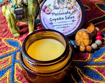 Copaiba Salve: Soothing Skin Relief - Passion Fruit & Jojoba Oil (1oz)