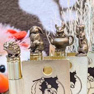 Exotic Pet Hinge Head Bundle | Rabbit Chinchilla Ferret Hedgehog | 4 per Set | Cute Magnet Door Topper Decor