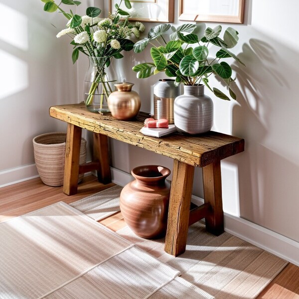 Reclaimed Wood Bench - Etsy - Reclaimed Wood Bench Decor