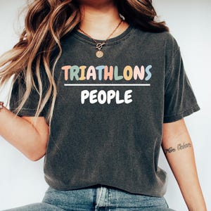 Triathlon Gift Tshirt, Gift for Triathlete, Funny Triathlon Tee, Triathlete Gift Top, Triathlons Over People