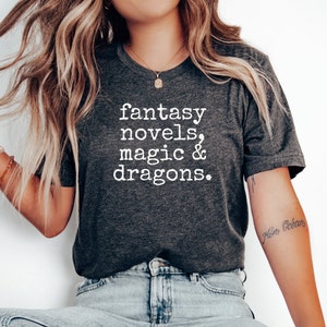 Fantasy shirt, Dragon shirt, Fantasy shirts, Fantasy tshirt, Magic shirt, Dragons Tee, Book Lover Shirt, Librarian Shirt, Book Lover Gift