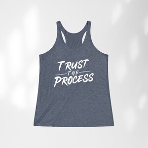 Trust the Process Women&#39;s Tank, Gym Tank, Fitness Tank, Crossfit Tank, Fitness shirt, Bodybuilding,  Powerlifting Tank, GYM lover Tank,