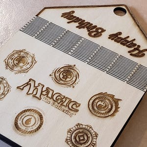 MTG wooden gift envelope - Holds 10+ cards