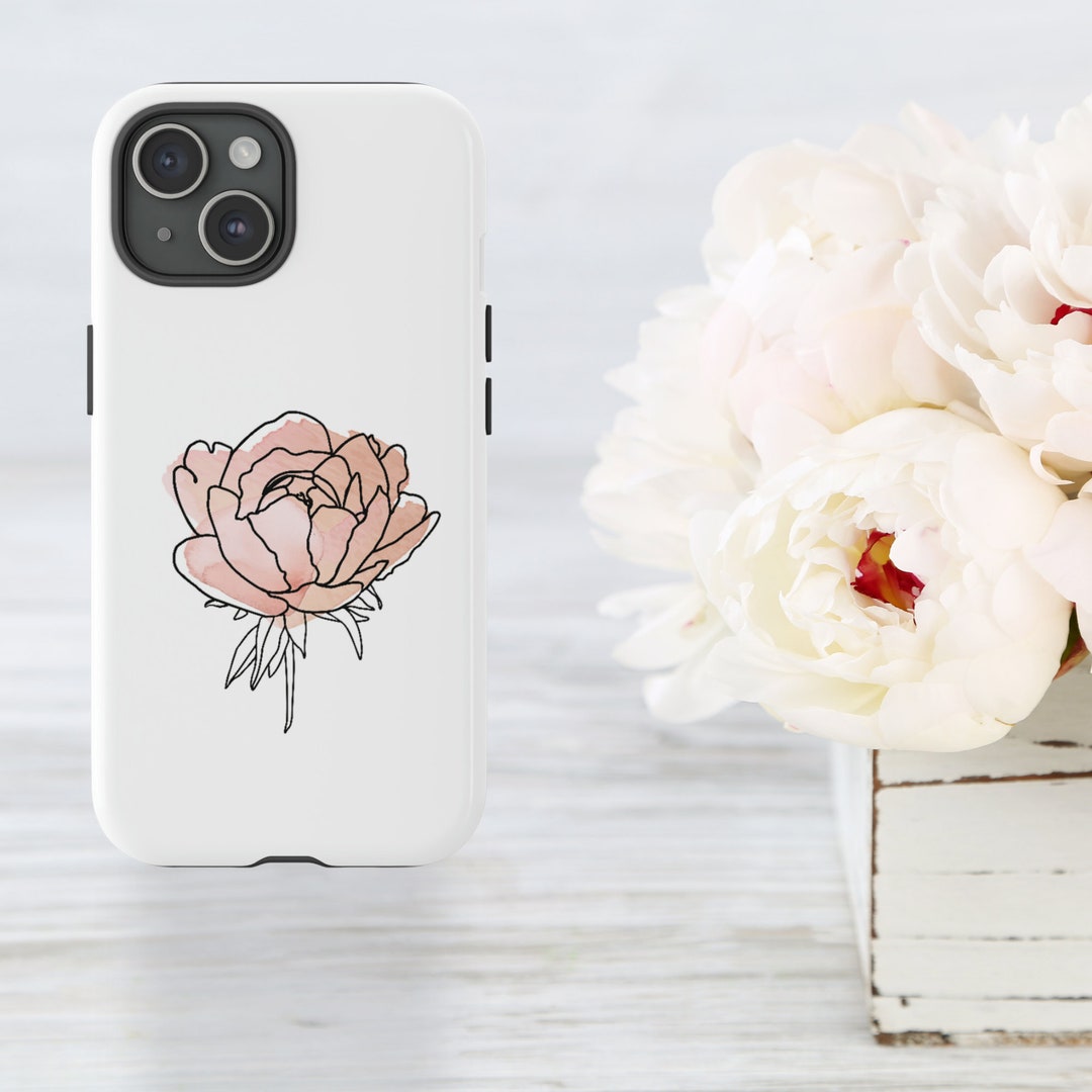 Cute Pink Flower Cell Phone Case for iPhone Samsung and Etsy