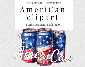 4th of July Clipart, Independence Day clipart, Beer Clipart, AmeriCan Clipart, AmeriCan PNG, 4th of July PNG, Funny clipart, sublimation PNG