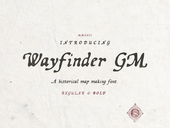 Vintage handwritten medieval font for fantasy maps, ttrpg and invites