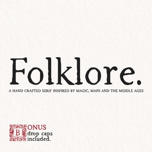 Handgeschreven folkloristisch DnD-lettertype