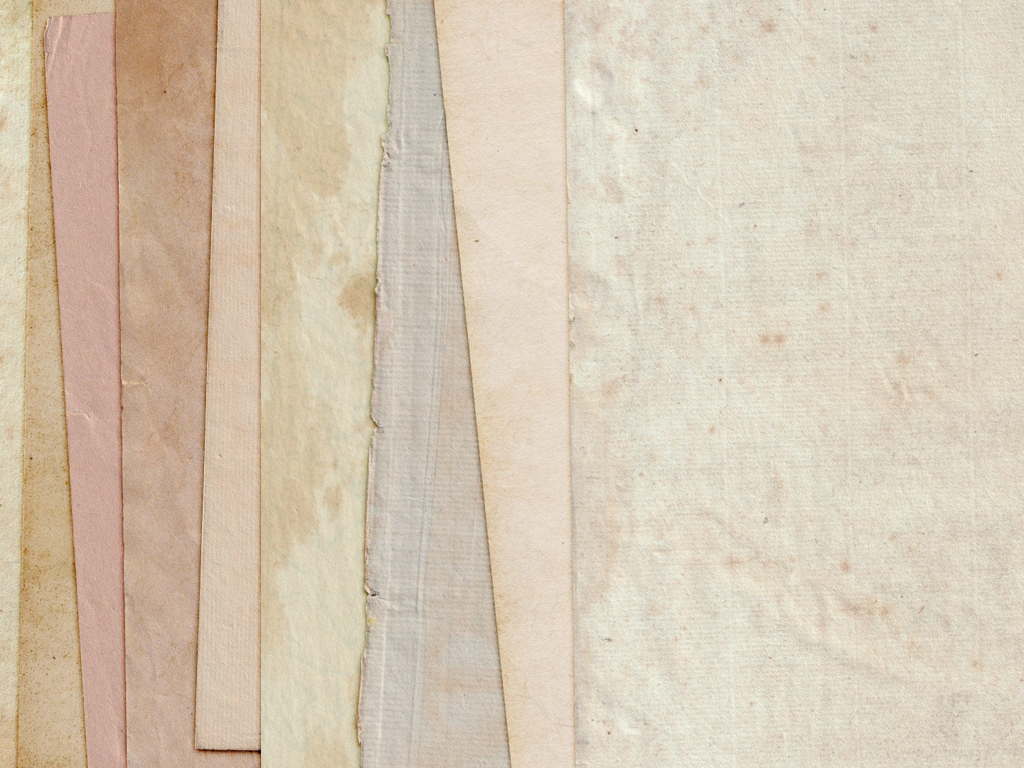 50 Authentic Aged, Vintage, Distressed, Old Paper Textures; Junk ...