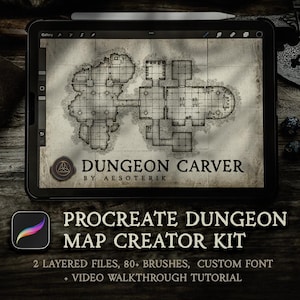 D&D Dungeon Map Kit | Maak penselen voor fantasie- en TTRPG-ontwerp