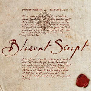 Bliaunt middeleeuws schriftlettertype