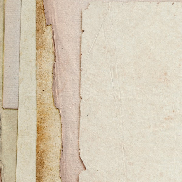 50 authentic aged and distressed paper textures