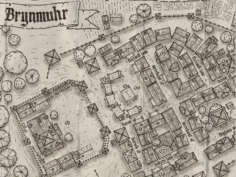 Candelabra Gothic Blackletter Medieval Font Etsy