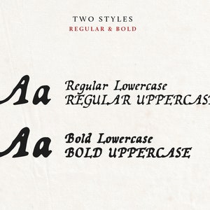 Black text on a white background depicting the Wayfinder font's two styles, regular and bold