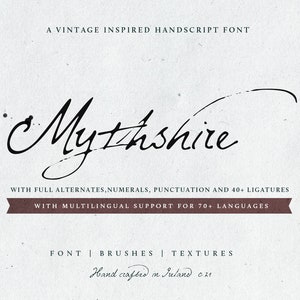 Mythshireの手書き魔女風フォント