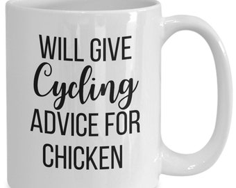 Cycling lover mug, gift for cyclists, funny coffee mug for cycling enthusiasts