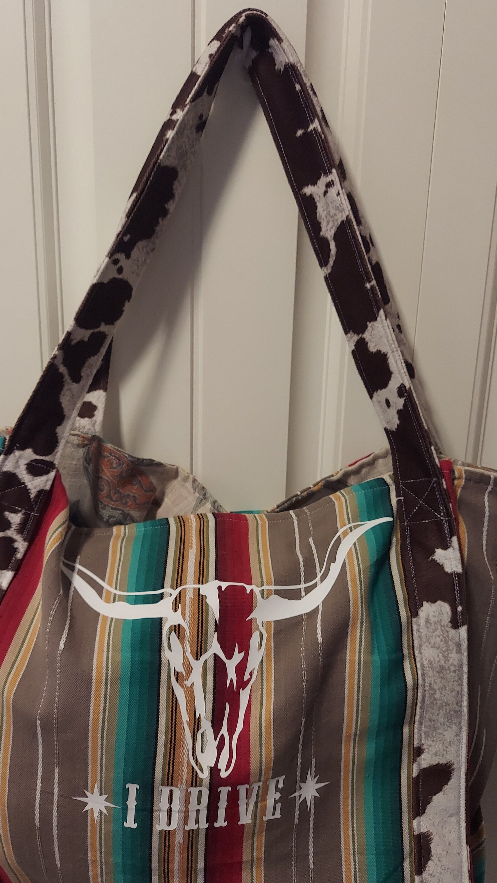 Western Weekend Tote Bag with Pouch