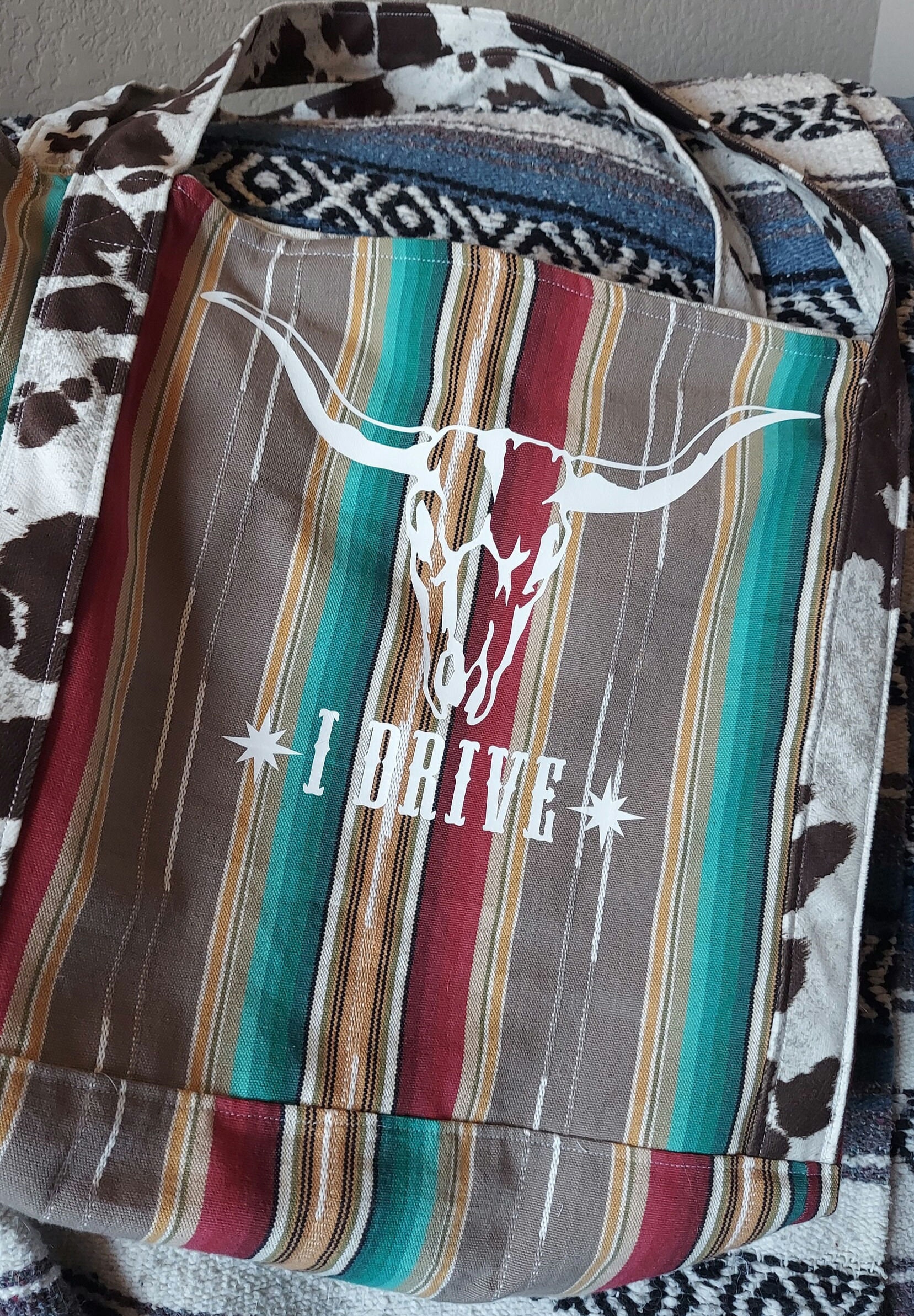 Western Weekend Tote Bag with Pouch main image 0