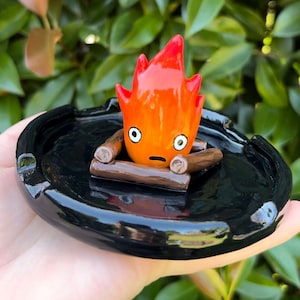 Calcifer Handmade Clay Ash Tray