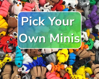 3D Printed Articulating Animal Minis: Sensory Fidget Toys