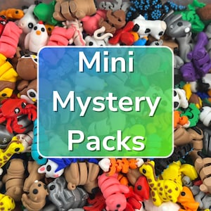Random Packs of Mini Animals | Mystery & Theme Packs |  Fidget Toy | Pick Your Pack | Articulating Tiny Animals | Pocket Pal | Bulk Gifts