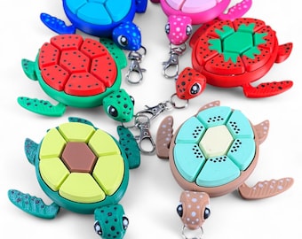 Clicky Avocado Turtle Fidget Toy: 3D-utskriven sensorisk skrivbordsleksak