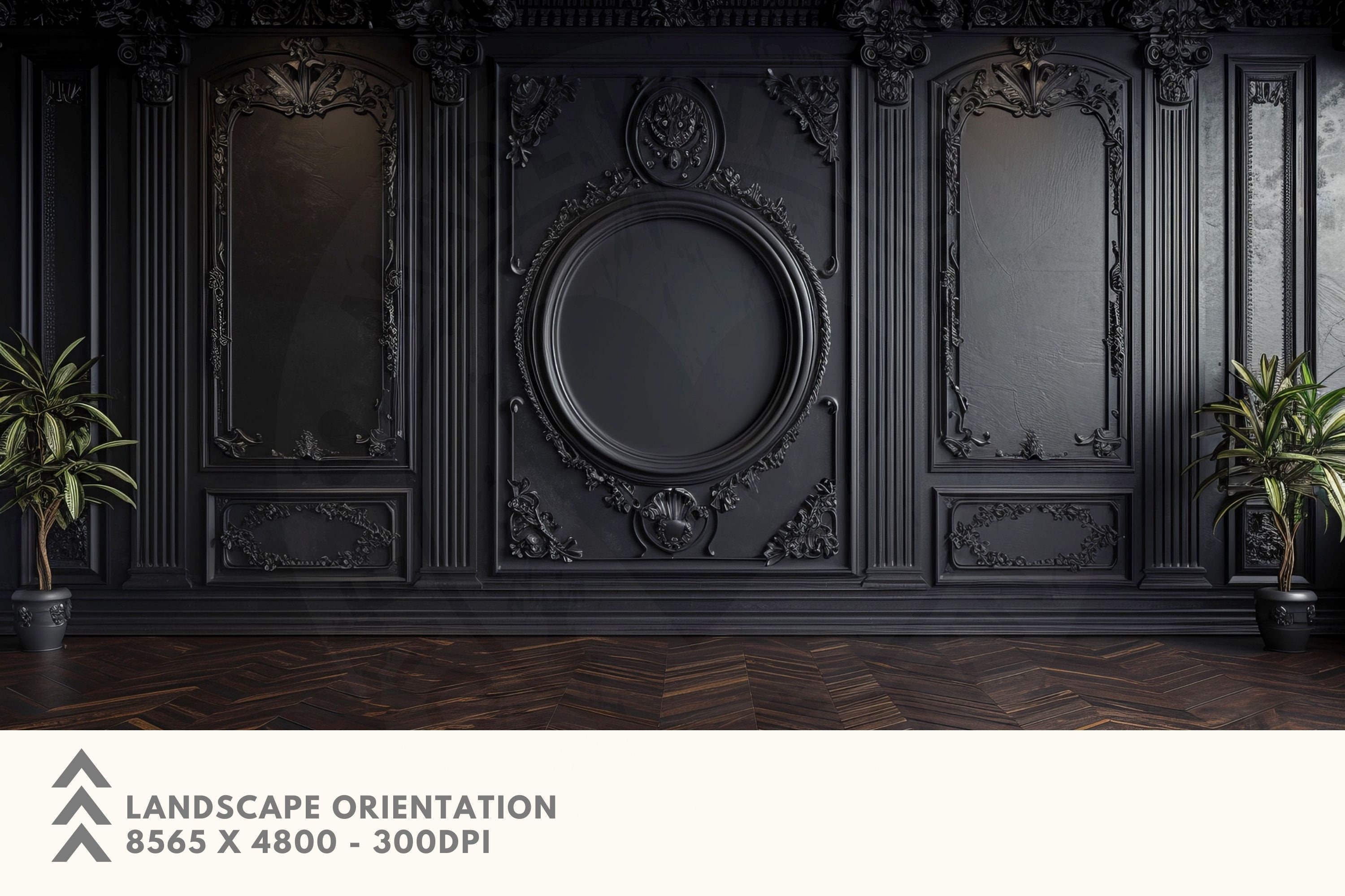 14 Digital Backdrops of Mansion Wall Interiors color Black for Wedding ...