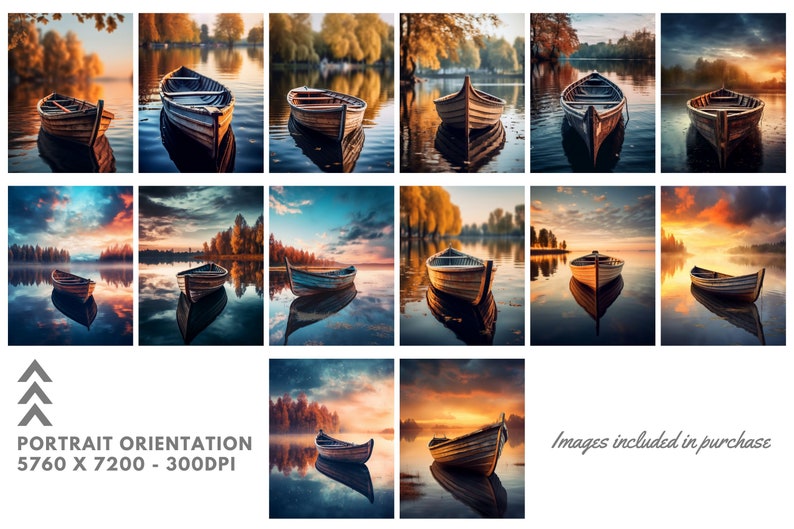 14 Digital Boat and Lake Backgrounds Volume 2 for Dance, Bridal, Wedding, Maternity, Fine Art, Portrait Photography Photoshop Overlays image 2