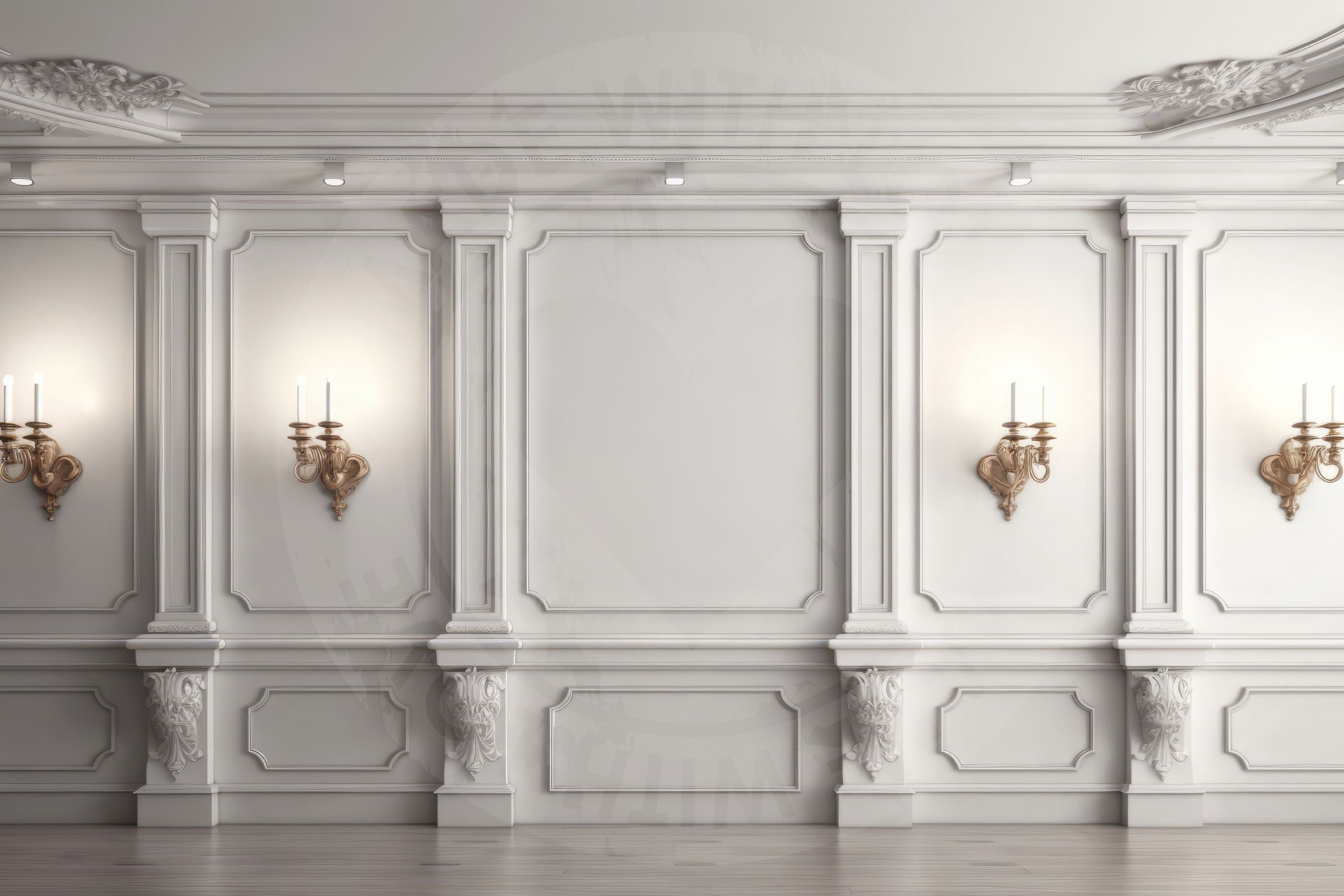 12 Digital Backdrops of Mansion Wall Interiors color White for Wedding ...
