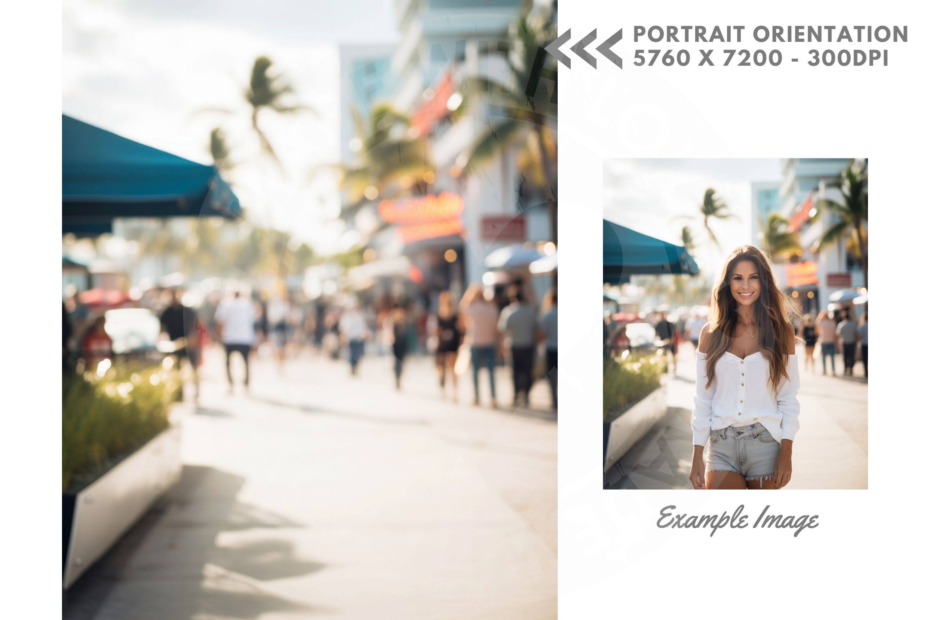 14 Miami Beach Inspired Background Digital Bokeh Images 300dpi (5760 X ...
