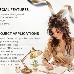 Description of special features of the images: transparent background, 4k pixels square, 10.6 x 10.6 inches. 300 DPI and PNG format.Project applications include graphic design, crafting, scrapbooking,personalised gifts and many more