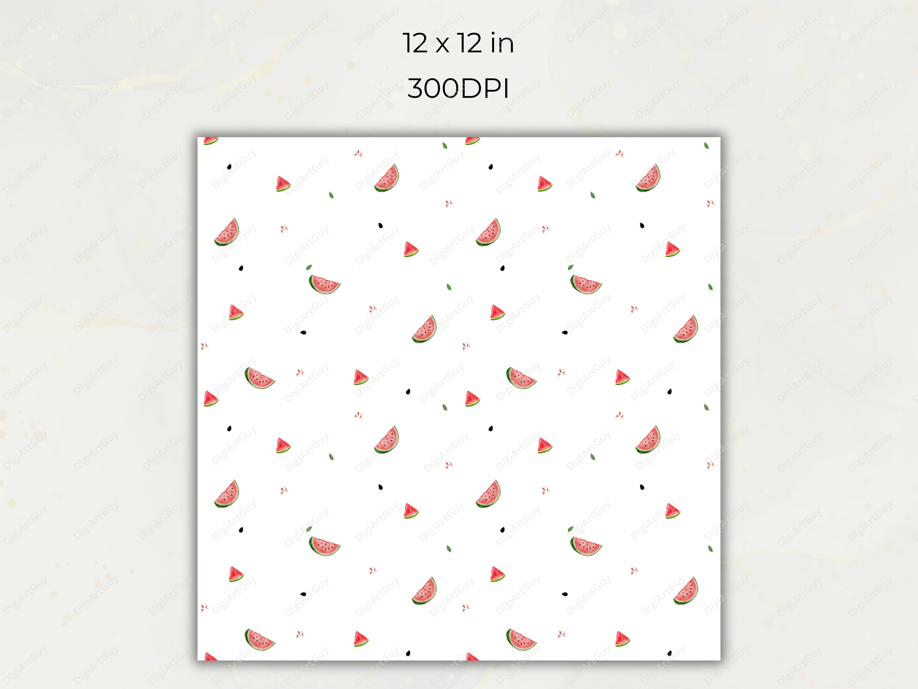 Watermelon Patterned Paper Watermelon Seamless Pattern Fruit Digital Paper Summer Fruit Seamless ...