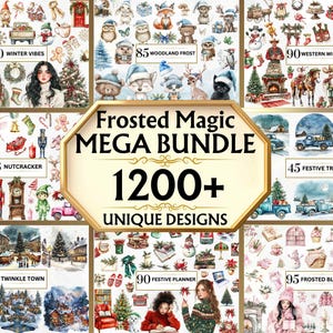 Invierno PNG Clipart Acuarela Invierno Clipart Conjunto festivo de invierno País de las maravillas invernal PNG Clipart de vacaciones Lectura de invierno Muñeco de nieve mágico helado