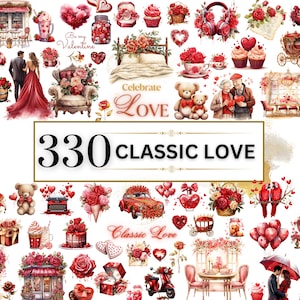 Valentinstag Clipart - 330 Rot Valentinstag Clipart, Valentinstag PNG, Liebe Clipart, Valentinstag Clipart, Scrapbooking, Junk Journal