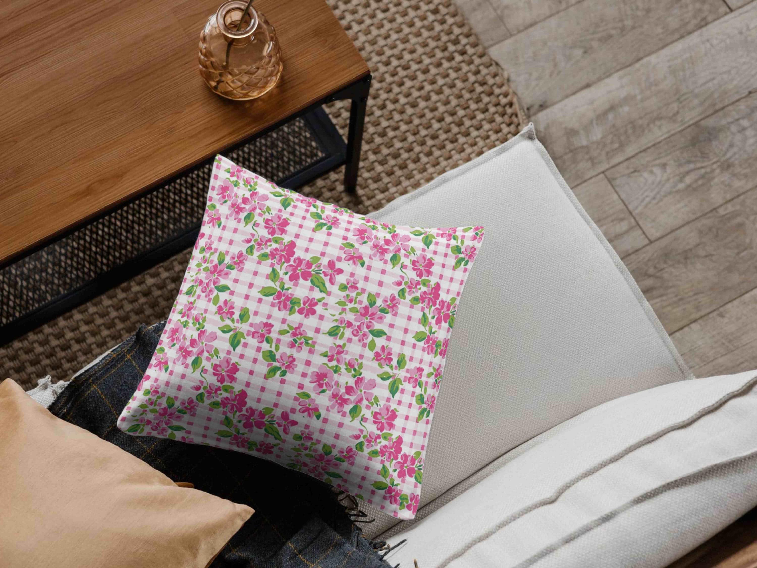 Pink Floral Seamless Pattern Ditsy Flower Digital Paper Junk Journal ...