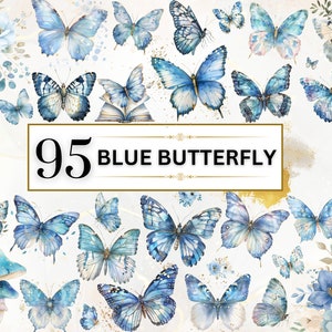 Schmetterling PNG Aquarell Schmetterlinge Clipart Frühling Clipart Blaue Schmetterlinge PNG Blumen Schmetterling Clipart Schmetterlinge Design Kommerzielle Nutzung
