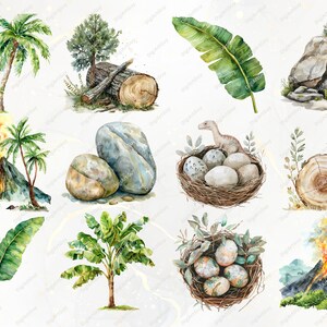 Dinosaur Clipart Watercolor Baby Dinosaur Clipart Cute Dino PNG T-rex ...