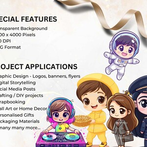 Description of special features of the images: transparent background, 4k pixels square, 10.6 x 10.6 inches. 300 DPI and PNG format.Project applications include graphic design, crafting, scrapbooking,personalised gifts and many more