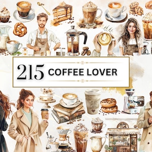 Clipart café aquarelle café PNG boissons Clipart amateur de café PNG café clipart café PNG café autocollants usage commercial Transparent