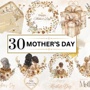 Boho Dia Das Mães Clipart Aquarela Dia Das Mães PNG Floral Dia Das Mães Dia Das Mães PNG Sublimação Família Clipart Mamãe E Filhos PNG