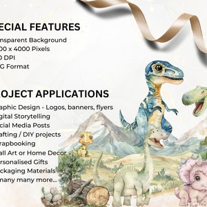Dinosaur Clipart Watercolor Baby Dinosaur Clipart Cute Dino PNG T-rex ...
