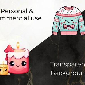 May include: Two cartoon candles with smiling faces. The larger candle is pink with a white top and a red bow. The smaller candle is yellow. Both candles have flames.