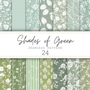 Padrão floral verde sem costura, chique gasto, papel digital, diário floral, impressões em papel, scrapbook, tecido floral, uso comercial